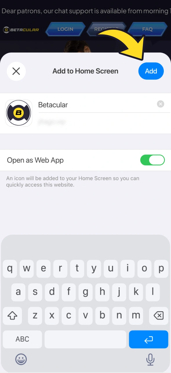 Add Betacular to your homescreen to get iOS PWA app.