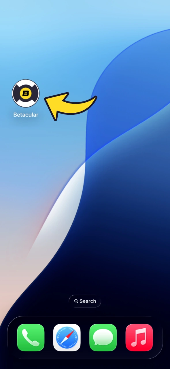 Tap on Betacular app icon on your home screen and start betting.