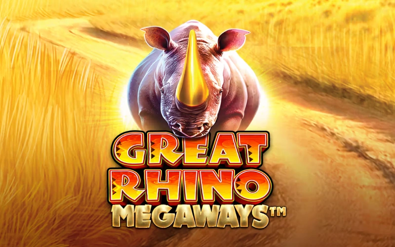 Encounter wild animals in the Great Rhino Megaways slot at Betacular.