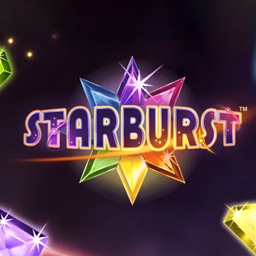 Spin the classic low-volatility Starburst slot with expanding wilds and re-spins at Betacular.