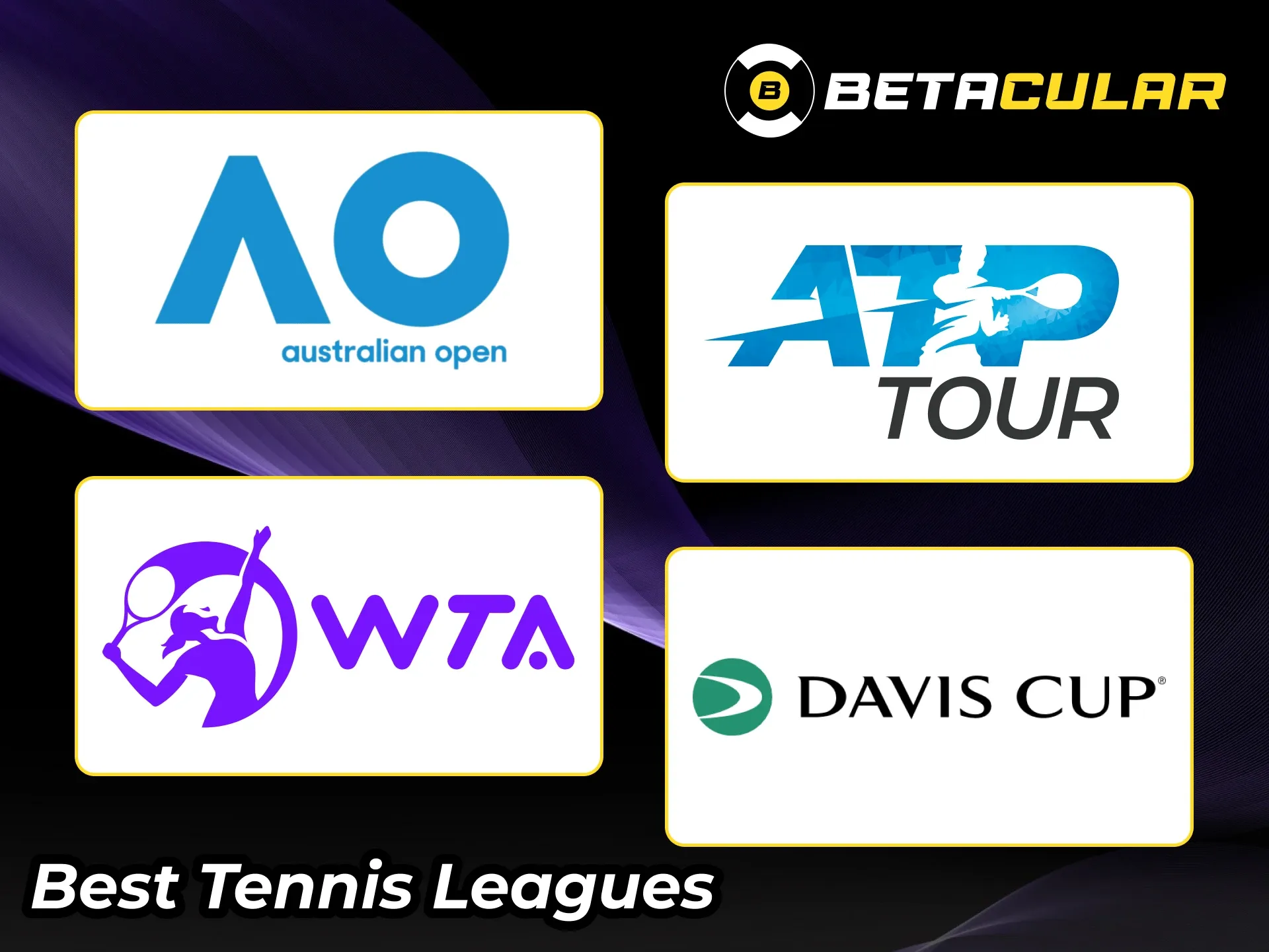 Bet on popular big tennis leagues to win big at Betacular sportsbook.